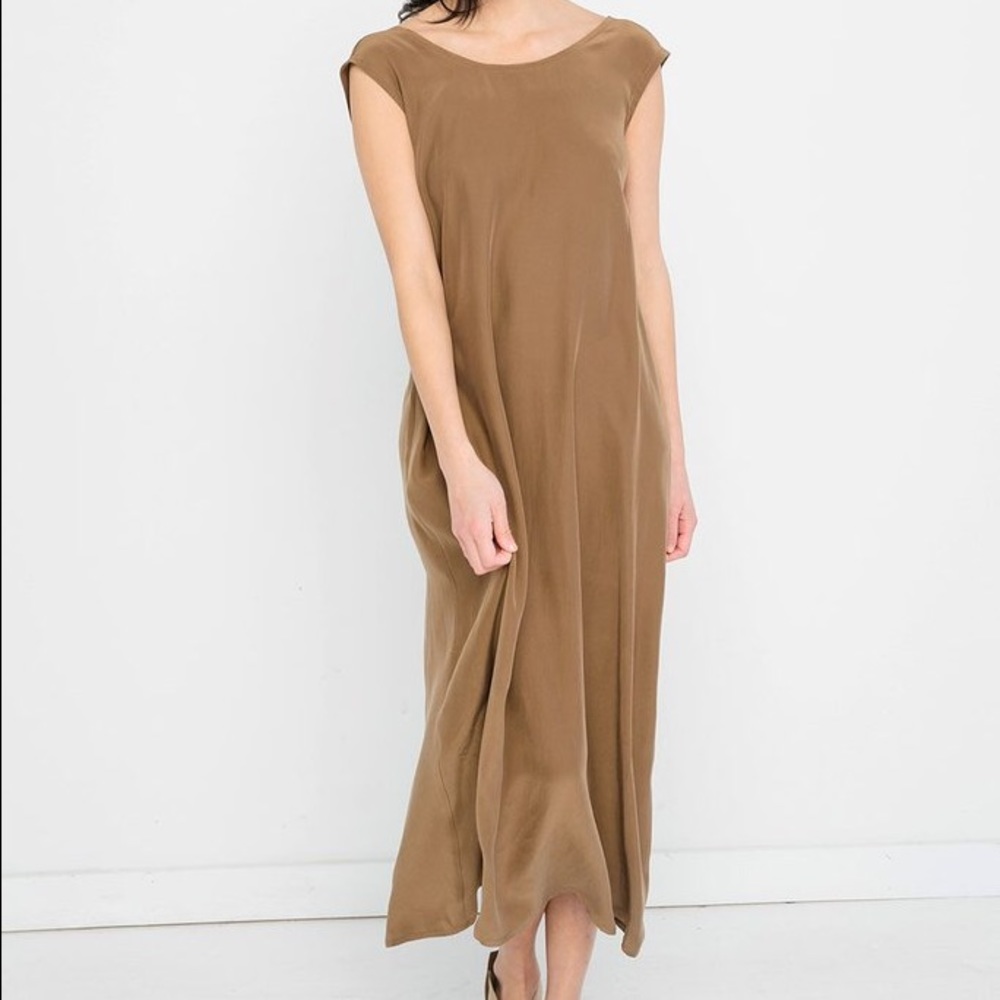 Elizabeth Suzann Marlena Midi in Silk Crepe